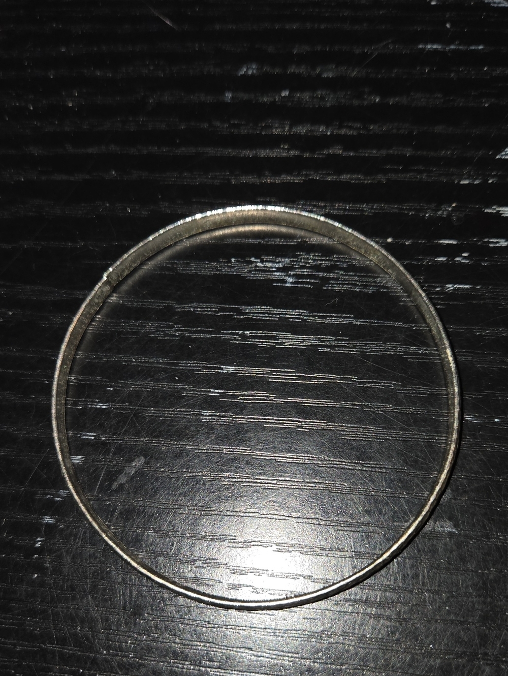 Classic Women's Silver Tone Bangle Bracelet